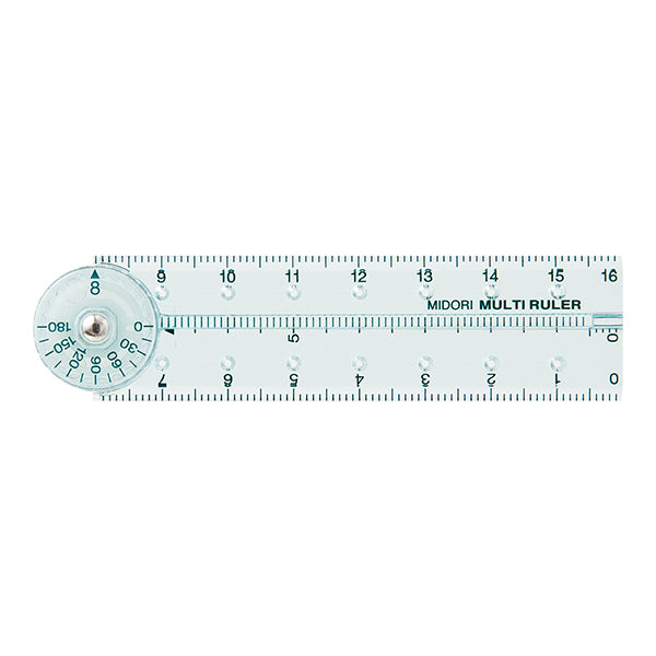 ミドリ マルチ定規＜１６ＣＭ＞青Ａ 42299006　4902805422994（10セット）