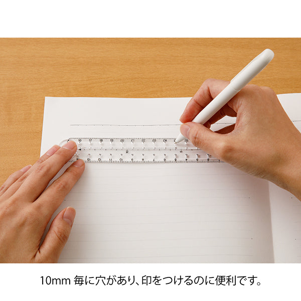 ミドリ マルチ定規＜３０ＣＭ＞透明Ａ 42301006　4902805423014（10セット）