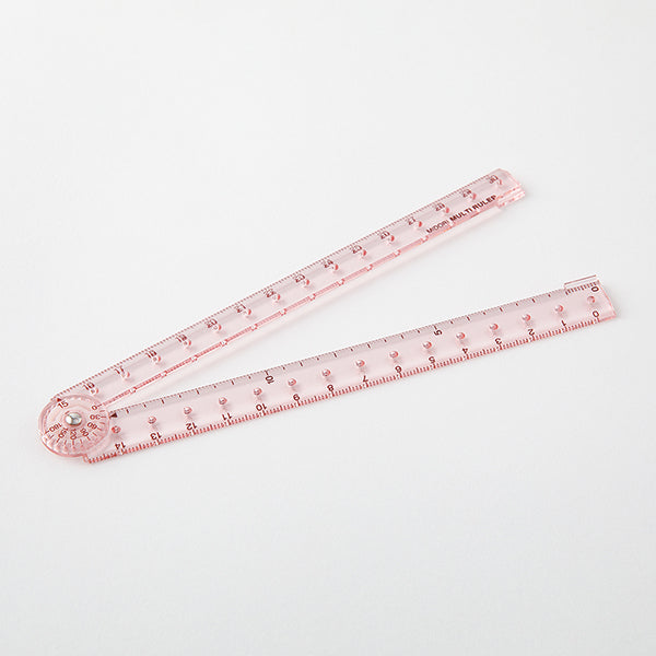 ミドリ マルチ定規＜３０ＣＭ＞ピンクＡ 42302006　4902805423021