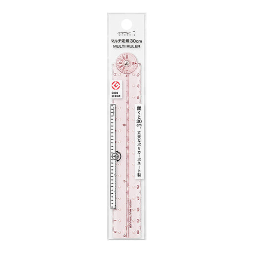 Midori Multi righello <30CM> Rosa A 42302006 4902805423021