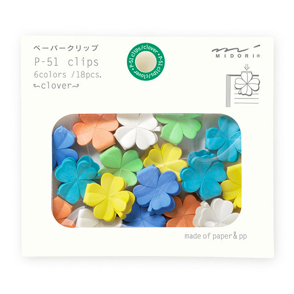 Midori P-51 Clip modello trifoglio Design riempimento 4902805433198