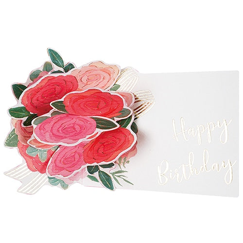 问候生活 BD 花 POPUP 迷你卡片玫瑰 LY-48 4515968123259 (6 件套)