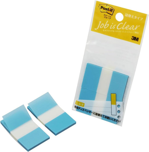 Post-It-Job-Nachfüllung 44 x 25 mm, 50 Stück x 2 Stück, Blau 680RN-2 (10 Sets)