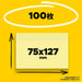 Notes de ligne Post-it 75x127mm 100 feuilles Jaune 635RP-Y