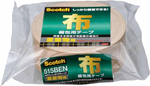 3M สก๊อตช์เทปพันผ้าสำหรับน้ำหนัก 50มม.x25ม. 515BEN