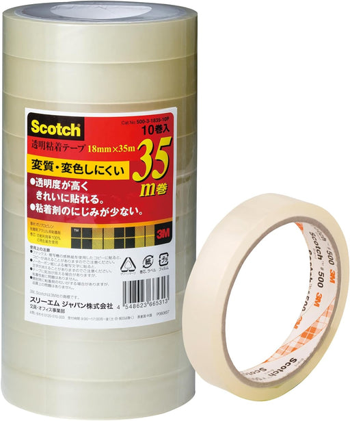 Scotch 3M_Nastro adesivo trasparente 10P 500-3-1835 /4548623665313