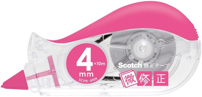 3M Scotch Correction Tape Minor Correction Replaceable Body Pink 4mm x 10m SCPD-4NN