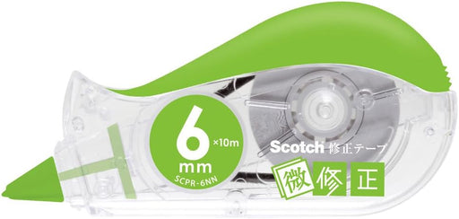 Ruban correcteur Scotch 3M Correction mineure corps remplaçable vert 6mm x 10m SCPD-6NN