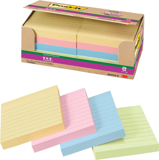 3M Post-it (R) Econo Pack? Produkt: Stark klebendes Notizbuch, liniert 6301SS-K