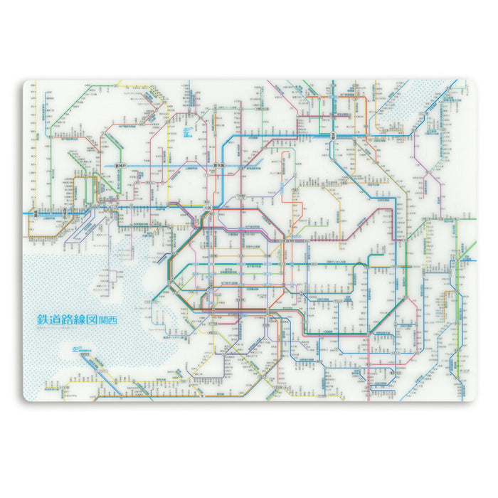 東京カート 鉄道路線図下敷き 関西 日本語 東京カートグラフィック 4562339392585（10セット）