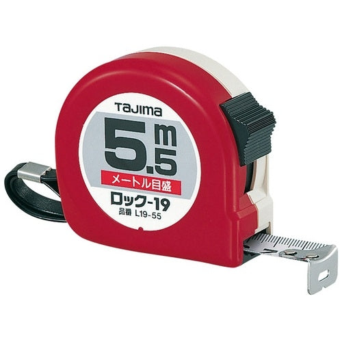 タジマ ロック式巻尺 19mm×5.5m L19-55BL 4975364010469
