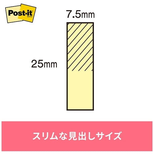 スリーエムジャパン Post-it 再生紙スリム見出しミニ 715RP-K混 4519001288820