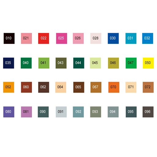 Kuretake Clean Color Real Brush 36 Shoku RB6000AT/36V (10 jeux)