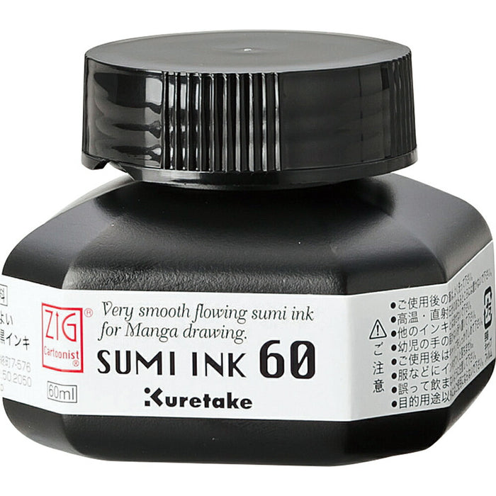 呉竹 ZIGCARTOONISTSUMIINK6060mlCNCE103-6（10セット）