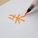 Kuretake Pinselstift Kuretake Biji Kanbiou Vermillion Ink Brush Medium Zeichen XO50-070S (10er-Set)