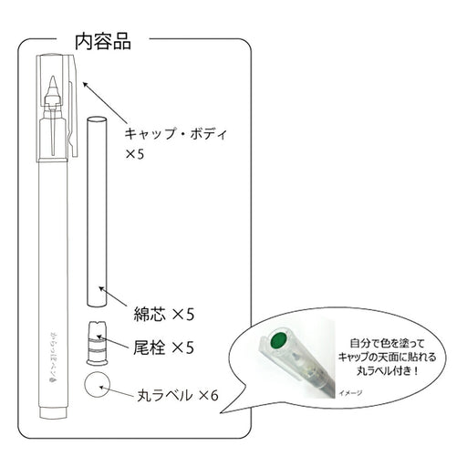 Kuretake Karapopenhosofude 5 telefoni ECF160-452