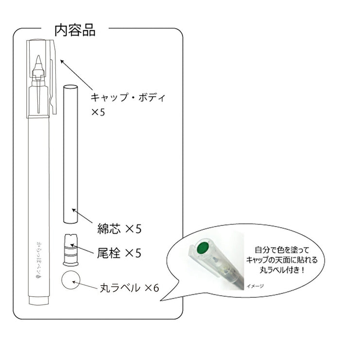 Kuretake Karapopenhosofude 5-telefoonset ECF160-452