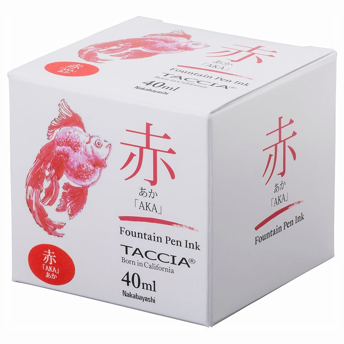 Tinta para caneta-tinteiro TACCIA (corante à base de água) Tinta Sunaoiro 40ML vermelho TFPI-WD40-05