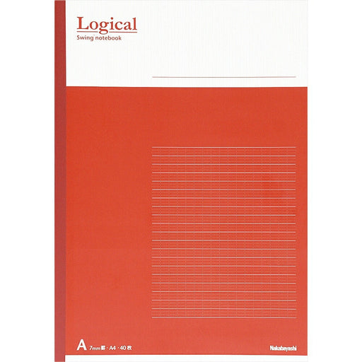 Buku nota logik A4 A diperintah merah jambu No-A402A-P (10 set)