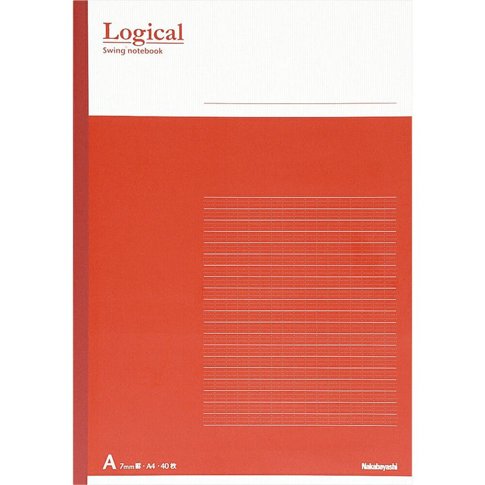 ロジカルノートA4 A罫 ピンク ノ-A402A-P（10セット）
