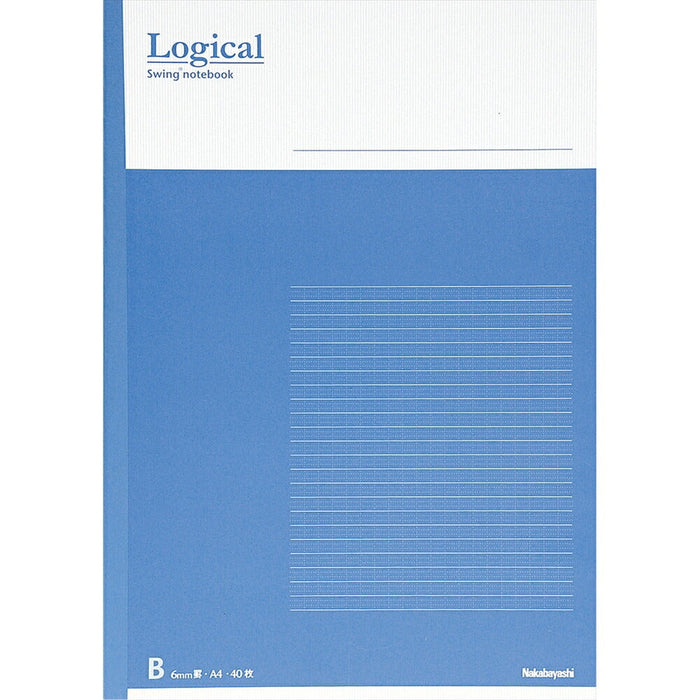 ロジカルノートA4 B罫 ブルー ノ-A402B-B（10セット）