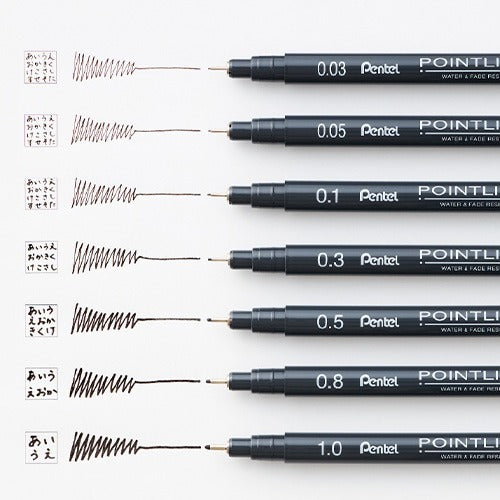 Pentel_Point Liner 0.1 Black/4902506427151 (10 sets)
