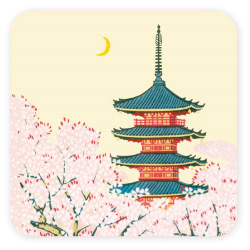 ピーコック 表現社 コースター 日本美コースター　 五重塔 22-226 4961187222264（5セット）
