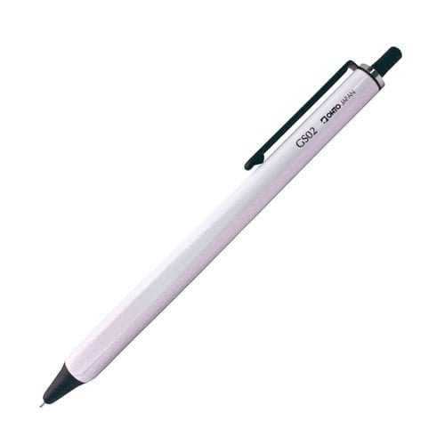 オート ゲルインクボールペン ローラーゲル GS02 0.5 パールホワイト GS02-G5-WT 4971516029525（2セット）