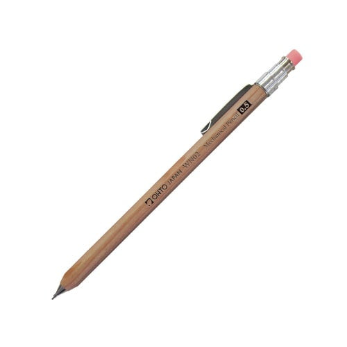 オート シャープペン 木軸シャープ　ＷＮ０２ 0.5mm ナチュラル WN02-SP5-NT 4971516030705（5セット）