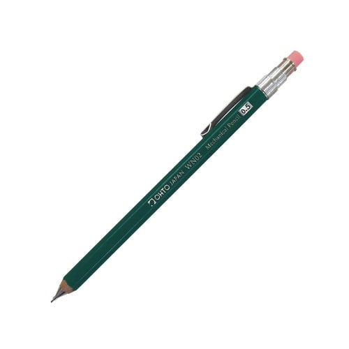 オート シャープペン 木軸シャープ　ＷＮ０２ 0.5mm グリーン WN02-SP5-GN 4971516030729（5セット）