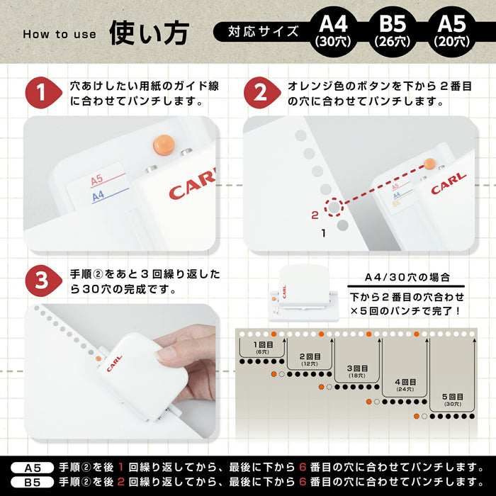 カール ゲージパンチ・ライトライトグリーン GP-LA-U 4971760003005