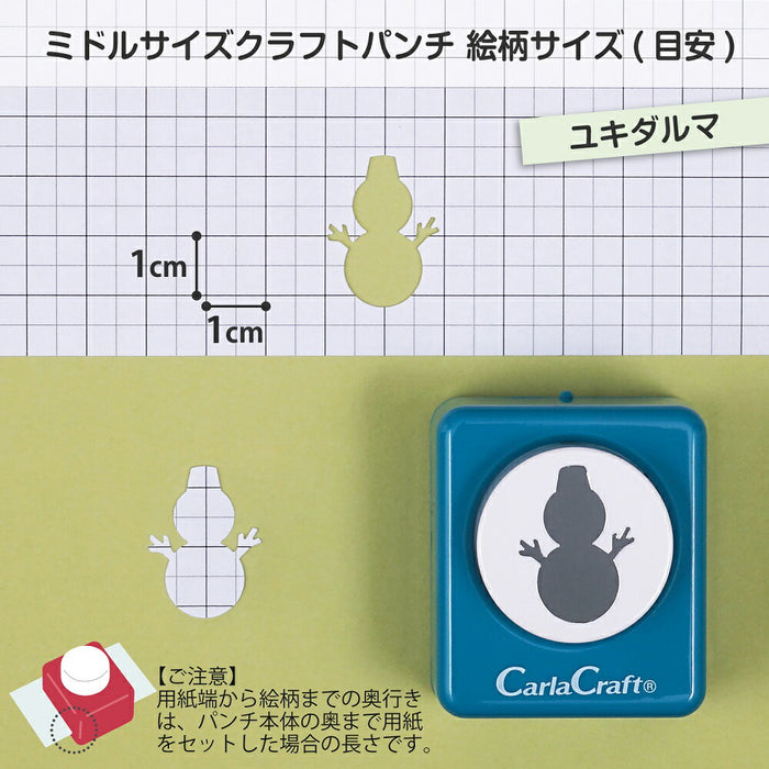 Karl Attrezzature per ufficio di medie dimensioni Craft Punch CP-2 Yukidaruma (10 set)