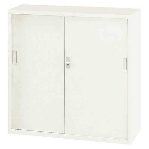 PLUS（プラス）オフィス家具 ３×３型引違書庫 スチール戸 3350NG　4511597170039