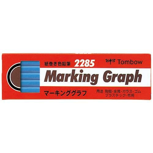 トンボ鉛筆 マーキンググラフ 2285-13 水色 12本 4901991001167