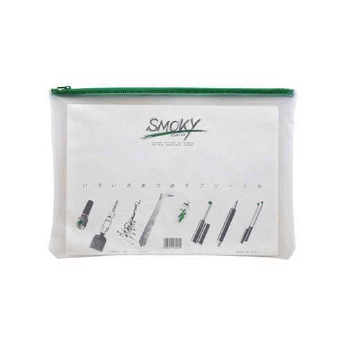 LIHITLAB. Estojo transparente F-267 A4S Sem reforço Verde 4903419132132