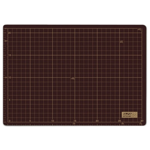 オルファ カッターマット 134B A4 グレー/茶 4901165200150
