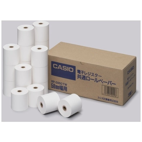 カシオ計算機 レジ用ロール 普通紙 RP-5860-TW 20巻 4971850502098