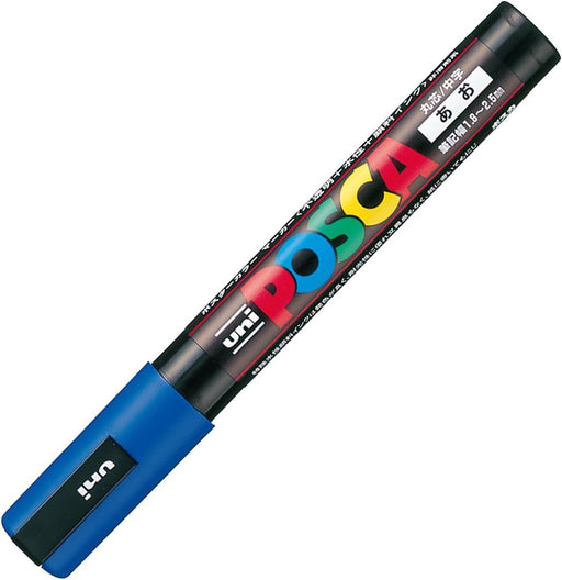 Mitsubishi Matita Penna a base d'acqua Posca Punta media Nucleo tondo Blu PC5M.33 4902778147788