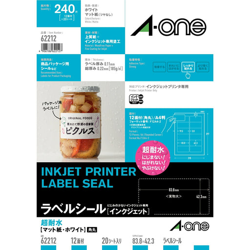 Tappetino super impermeabile A-One Label 12 62212 (10 set)
