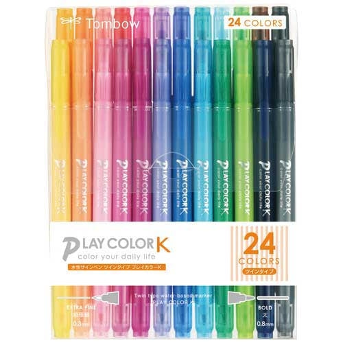トンボ鉛筆 プレイカラーK 24色セット GCF-012 4901991060270