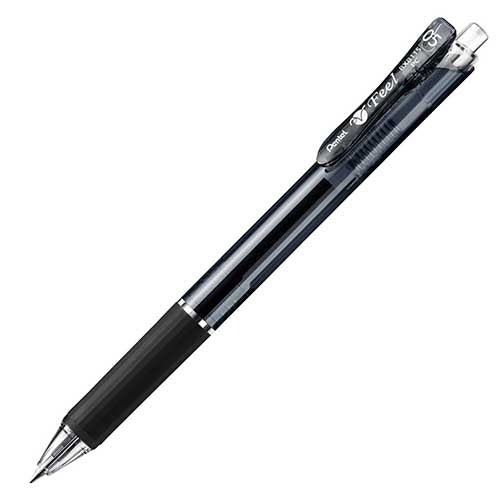 ぺんてる フィール0.5 クリアブラック軸 黒 BXB115-A 4902506328434