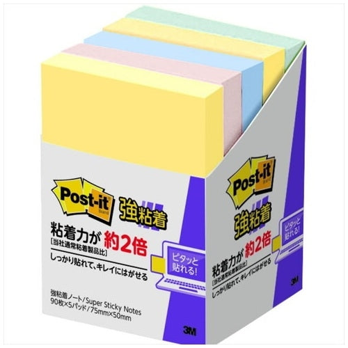 スリーエムジャパン Post-it強粘着パステル656-5SSAP 4549395526192