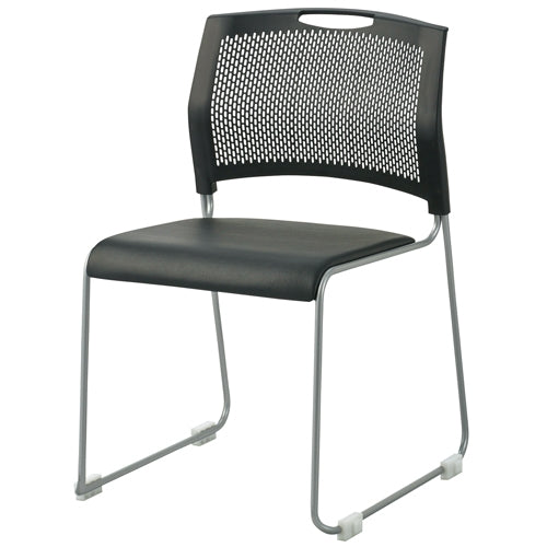PLUS（プラス）オフィス家具 会議イス FRS-10L NBK ネオブラック　4547345053385