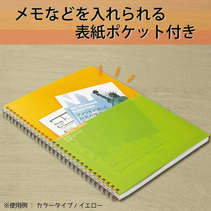 コクヨ(KOKUYO) ノート リングノート カラータグ Bi-COLOR セミB5 ピンク CTス-C20P  4901480301013（10セット）