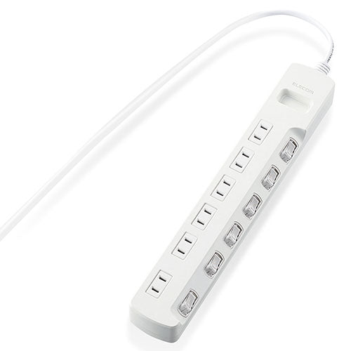 エレコム 省エネタップ6個口T-E5A-2630WH  3ｍ 4953103456808