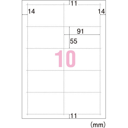 スマートバリュー 名刺カードマイクロ特厚100枚5冊 A080J-5 4547345052210