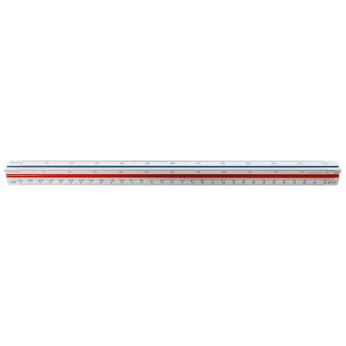 ウチダ 三角スケールプラスチック製 30cm 014-0142 4907951992124
