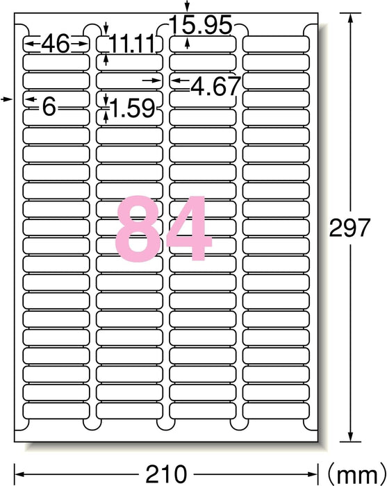 A-One Label Sticker Printer Dual Use 84 Pages 100 Sheets 73284 (10 Sets)