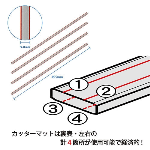 カール事務器 カッターマット DCM-430 4本 4971760983239