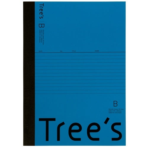 日本ノート Trees Ｂ５ Ｂ罫 ３０枚 ネイビー 4901470067752